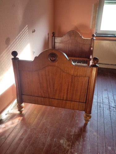 Einzelbett aus kirschbaumholz - aus,