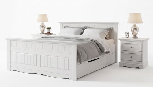 Bett belluno elegante holzbett - bett,