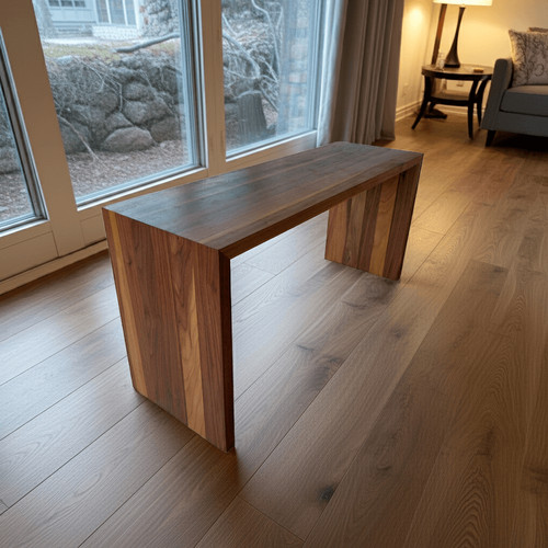 Sitzbank nussbaum garderobe - nussbaum,
