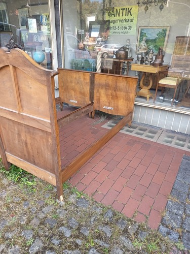 Empire stil doppelbett nuss - doppelbett,