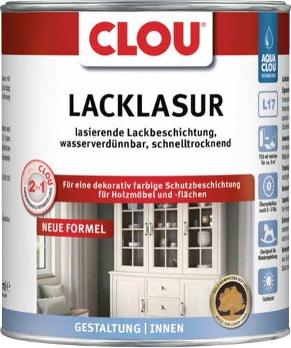 Clou lacklasur 375 - lacklasur, nussbaum